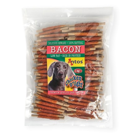 Friandises pour chien au poulet D'Light et bacon - 1 kg