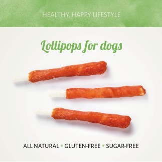 Snack para Perros Chicken D'Light Lollies - 400g