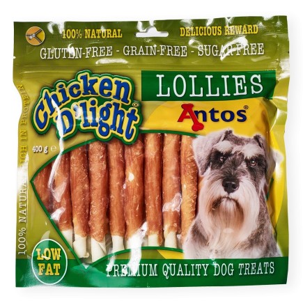 Petisco para cães Chicken D'Light Lollies - 400g