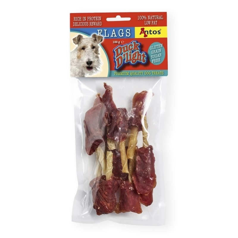 Petisco para cães Duck D'Light Flags - 100g Petisco para cães Duck D'Light Flags - 100g