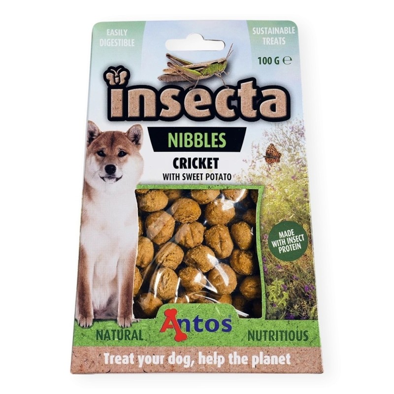 Petisco para Cães Insecta Nibbles - Grilo em Batata Doce - 100g