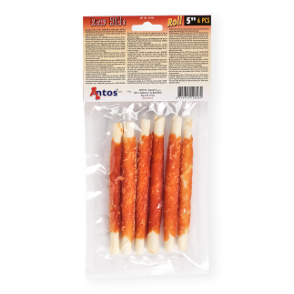 Rollos de Piel Cruda White Plus con Pollo - 5-6 Piezas