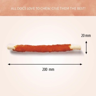 Snack Raw Hide White Plus Chicken Roll 8-2 pezzi