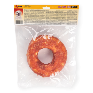Snack Raw Hide White Plus Chicken Ring | 6-1 Pieza