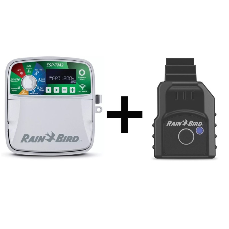 Programador Rain Bird ESP-TM2 4 estaciones exterior + Módulo LNK Wifi Programador Rain Bird ESP-TM2 4 estaciones exterior + Módulo LNK Wifi