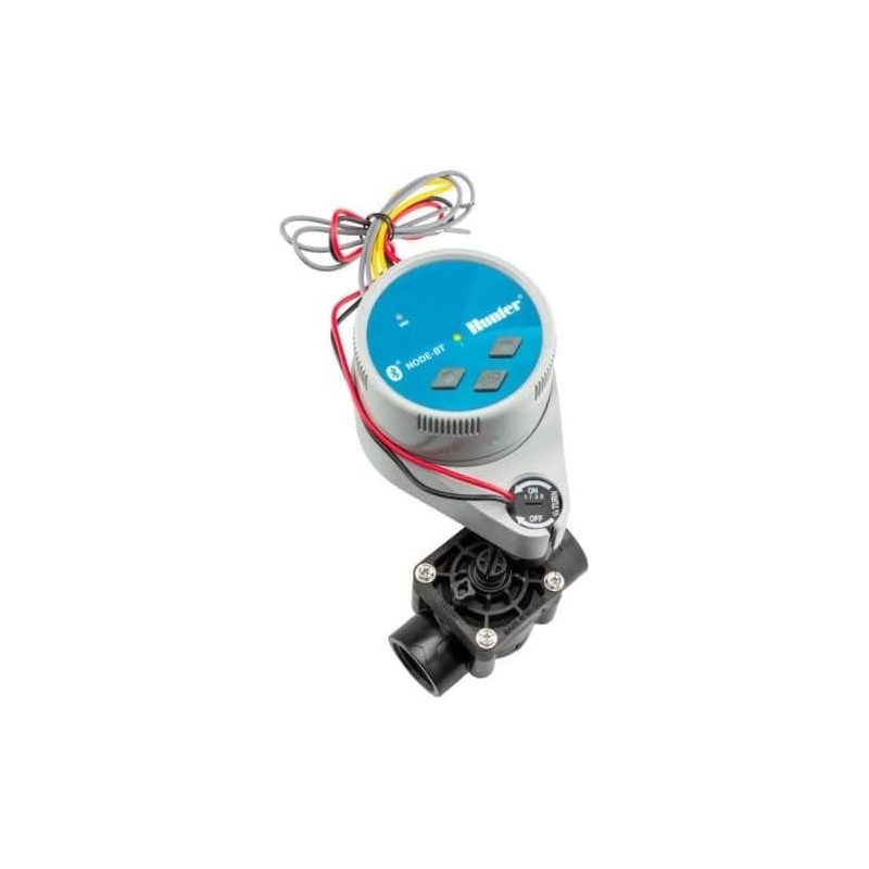 Programador de Riego NODE-BT-100-VALVE-B para 1 Zona con Válvula PGV-101G-B y Solenoide Latch | Hunter Industries Programador de Riego NODE-BT-100-VALVE-B para 1 Zona con Válvula PGV-101G-B y Solenoide Latch | Hunter Industries