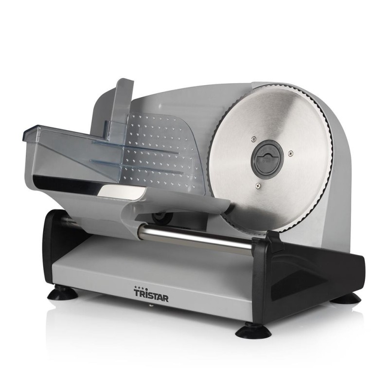 Corta Fiambres Tristar EM-2099 150 W con Hoja de Acero Inoxidable y Grosor Ajustable
