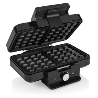 Gofrera de 1000 W con revestimiento antiadherente para 2 gofres