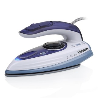 Fer à vapeur de voyage 1000 W avec plaques antiadhésives et double tension