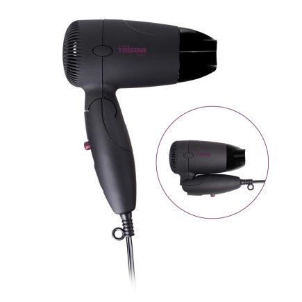 Sèche-cheveux compact et puissant de 1200 W avec poignée rabattable