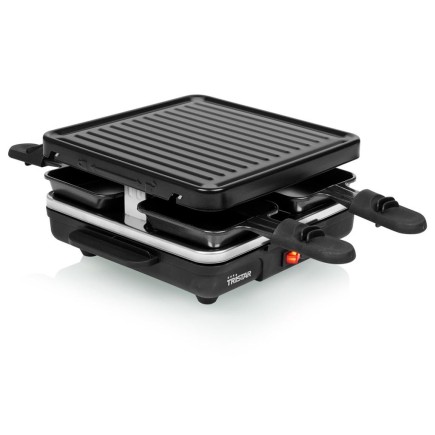 Raclette pour 4 personnes, 600W, avec revêtement antiadhésif