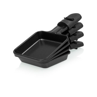 Raclette pour 4 personnes, 600W, avec revêtement antiadhésif
