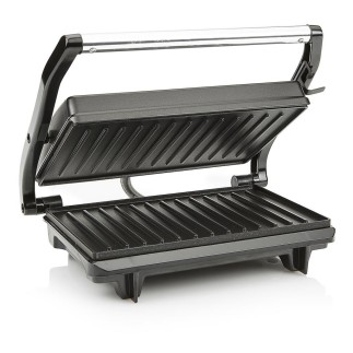 Parrilla de Contacto 700W con Tapa Flotante para Sándwiches y Más