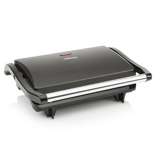 Parrilla de Contacto 700W con Tapa Flotante para Sándwiches y Más