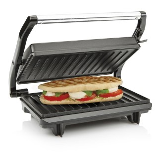 Parrilla de Contacto 700W con Tapa Flotante para Sándwiches y Más
