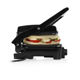 Gril de contact 1500 W avec couvercle flottant et surface antiadhésive