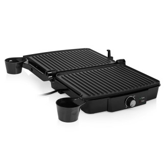 Gril de contact 2000 W avec surface antiadhésive et couvercle flottant