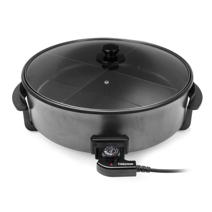 Cocina fácilmente con paellera eléctrica 1500W y 280°C de temperatura