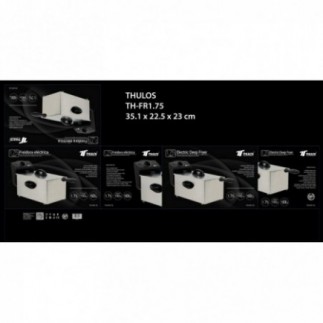 Freidora Eléctrica de Acero Inoxidable Pulido TH-FR175 -