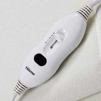 Cobertor elétrico branco Tristar BW-4753 60W, ajuste de temperatura