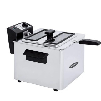 Freidora Orbegozo FDR-80 3000W Alta Capacidad y Control de Temperatura