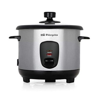 Cuiseur à riz Orbegozo CO-3025 400 W, capacité 1 L, avec cuiseur vapeur et accessoires