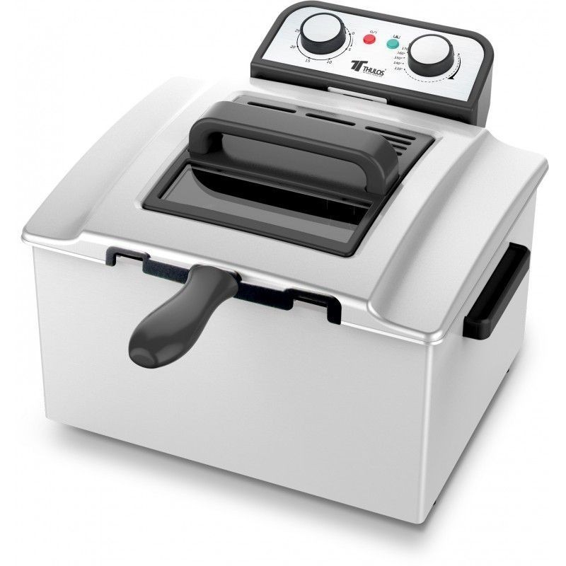 Friggitrice elettrica in acciaio inox da 5 litri