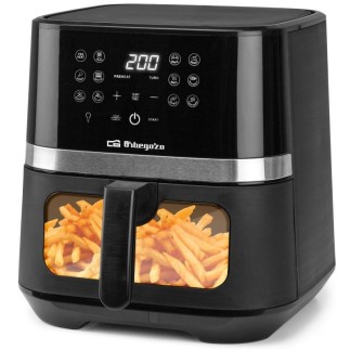 Friteuse à air Orbegozo FDR 68, capacité de 1 800 W, 6,5 L, cuisine saine