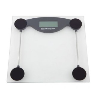 Pèse-personne Orbegozo PB 2211 en verre jusqu'à 150 kg avec écran LCD