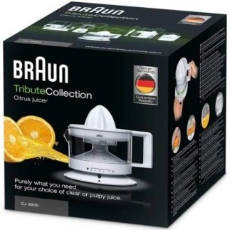 Exprimidor Braun TributeCollection CJ3000, 20W, 0.35L, Pulpa Ajustable