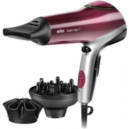 Secador de Pelo Braun Satin Hair 7 HD770E, 2200W, Tecnología Iónica