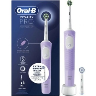 Escova de dentes elétrica Braun Oral-B Vitality Pro com 2 cabeças de escova