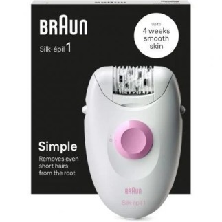 Depiladora Eléctrica Braun Silk-épil Series 1 1-010 con 20 Pinzas