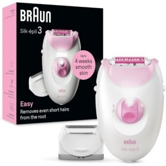 Depilador elétrico Braun Silk-épil Series 3 3-031 com 20 pinças