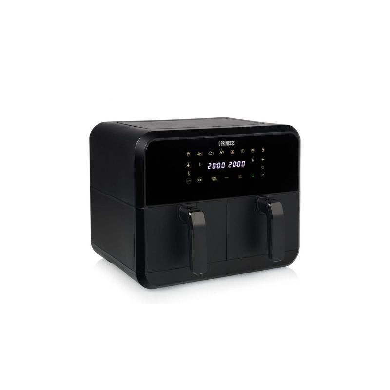 Fritadeira a ar Princess Double Basket 2400W com capacidade de 8L