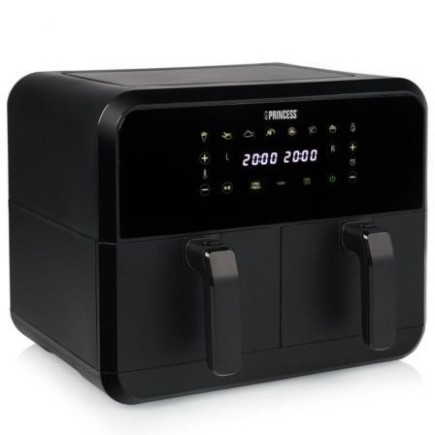 Friteuse à air Princess à double panier 2400 W avec capacité de 8 L