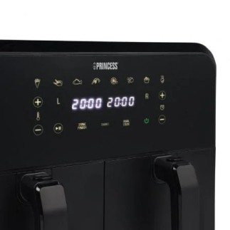 Fritadeira a ar Princess Double Basket 2400W com capacidade de 8L