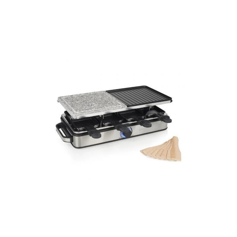 Raclette Princess Deluxe 8 162635, 1400W, Tamaño 2x21x21cm