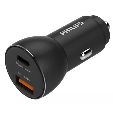 Caricabatterie per auto Philips DLP2521 con 2 porte USB e potenza di 36 W