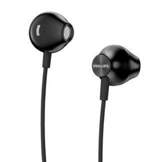 Auriculares Philips TAUE100BK/00 negros con graves profundos y diseño