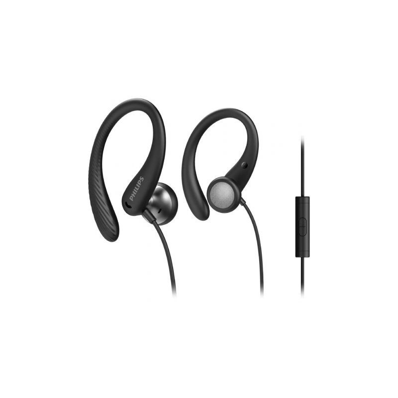 Cuffie sportive in-ear Philips TAA1105BK, nere, resistenti al sudore Cuffie sportive in-ear Philips TAA1105BK, nere, resistenti al sudore