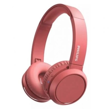 Auriculares inalámbricos Philips TAH4205RD rojos con refuerzo de graves