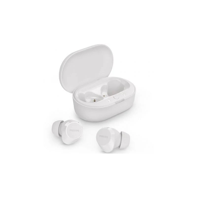 Auriculares Philips TAT1209WH Bluetooth blancos con estuche y 18h batería Auriculares Philips TAT1209WH Bluetooth blancos con estuche y 18h batería
