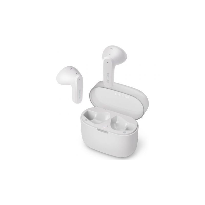 Cuffie Philips TAT2139WT bianche Bluetooth 5.3 senza cuscinetti 28 ore