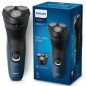 Philips S1151 Rasoio Wet and Dry 3D Testine 40min Batteria Blu