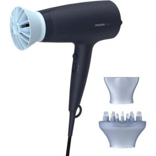 Secador de cabelo iônico Philips BHD360 00 Series 3000 ThermoProtect azul 2100 W