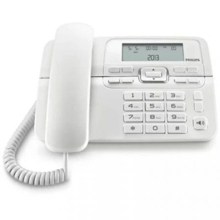 Téléphone Philips M20W blanc avec écran 3,6", fonction mains libres et identification de l'appelant