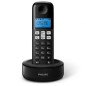 Teléfono Inalámbrico Philips D1611B Negro con Manos Libres y Agenda Teléfono Inalámbrico Philips D1611B Negro con Manos Libres y Agenda