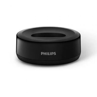 Telefone sem fio viva-voz Philips D1611B preto com visor