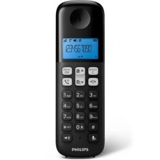 Teléfono Inalámbrico Philips D1611B Negro con Manos Libres y Pantalla